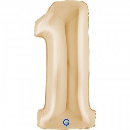 Balão Foil 102cm Dourado Branco