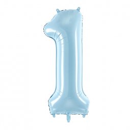 Balão Foil 86cm Azul Claro