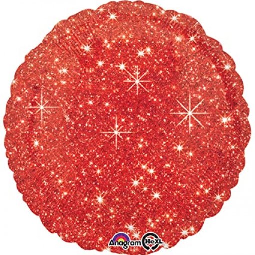 Balão Foil S40 Sparkle Vermelho