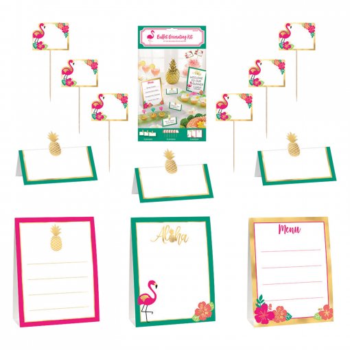 12 Mini Decorações Buffet Aloha