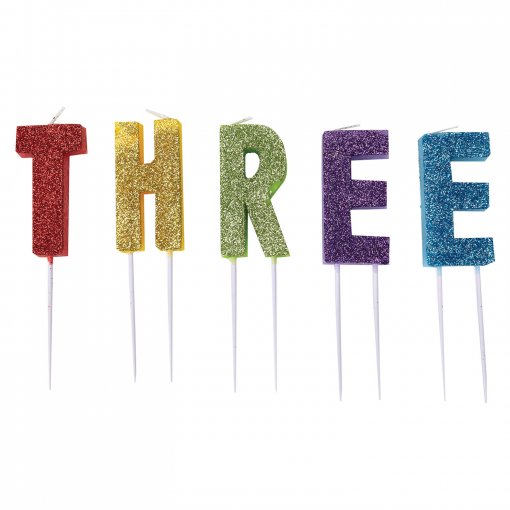 Velas de Aniversário THREE