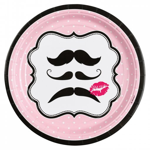 8 Pratos 23cm Bigodes