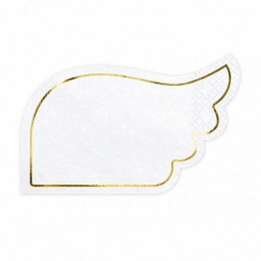 20 Guardanapos 32x20cm Forma Asas