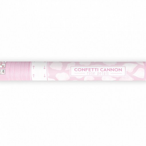 Canhão de confettis 40cm Pétalas Brancas