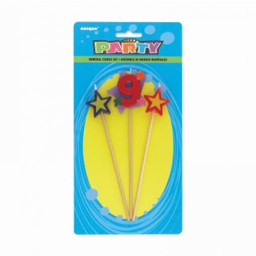 Vela Aniversário Estrela nº 9