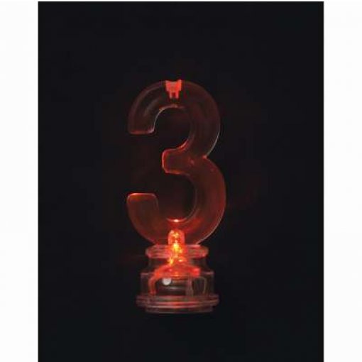 Vela de Aniversário com suporte LED nº 3
