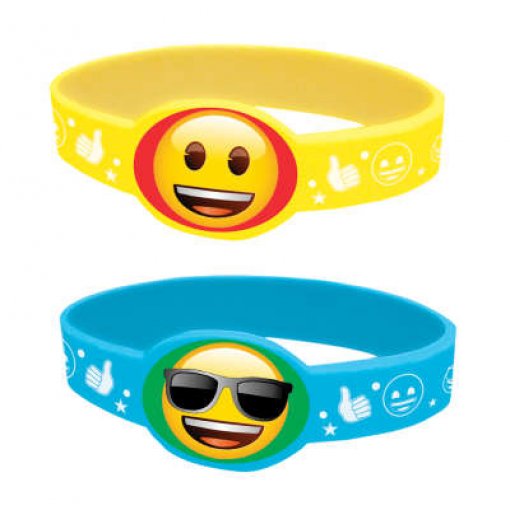 4 Pulseiras Elásticas Emoji