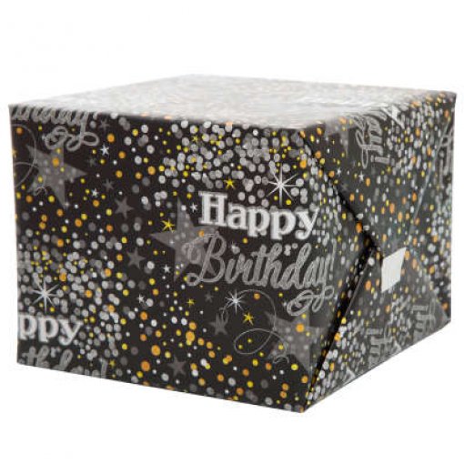 Papel de embrulho Glittering Happy Birthday