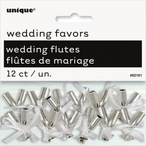 2 Mini Flutes Prateado Foil