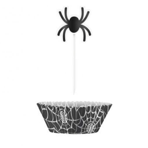 24 Formas de Cupcake Spider - Halloween