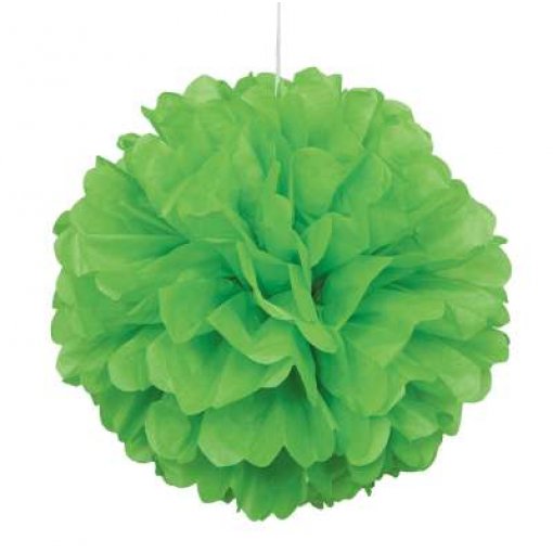 Pom Pom Decorativo Papel 16'' Verde Lima