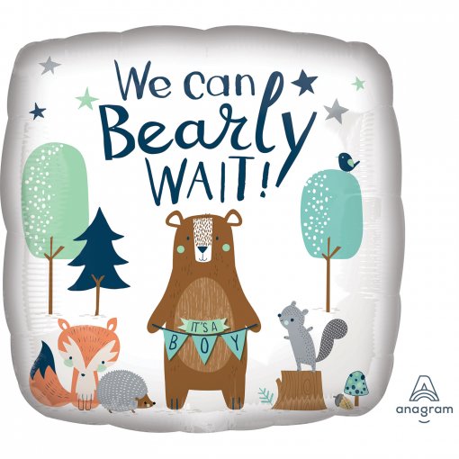 Balão Foil S40 Baby Shower Urso