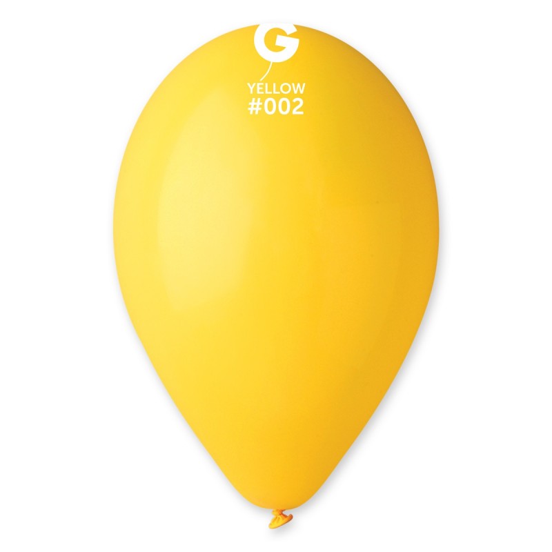 100 Balões latex 12'' cor Yellow #002 - G110