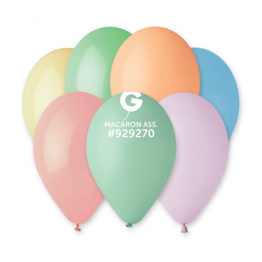 100 Balões latex 12'' (30cm) cor Sortido Macaron - G110