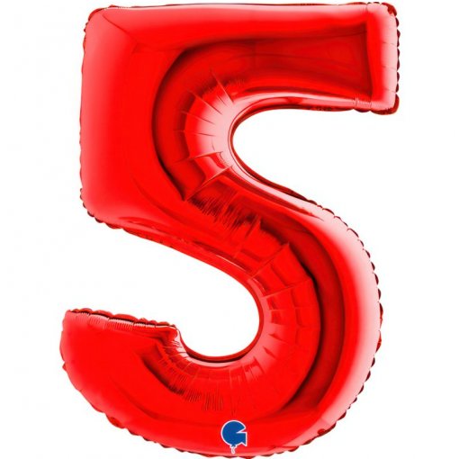 Balão Foil 102cm Vermelho nº5