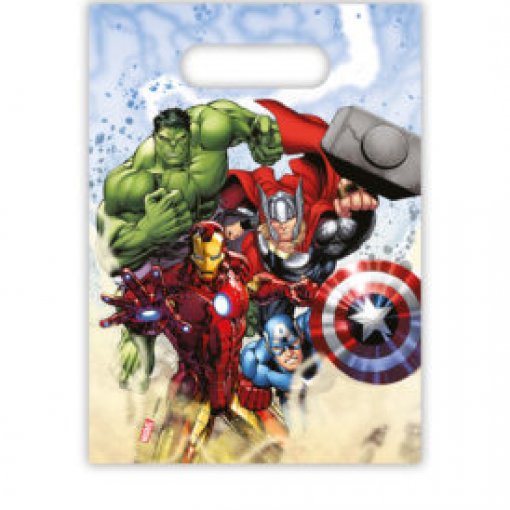 6 Sacos de oferta 16x23cm Avengers