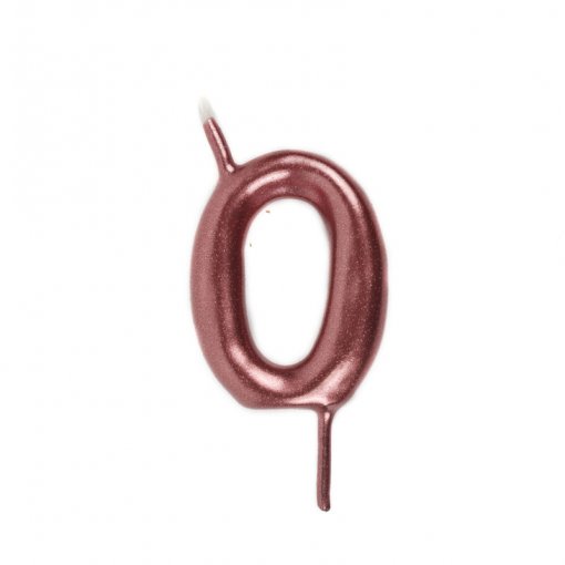 Vela Aniversário 6cm Rose Gold nº0
