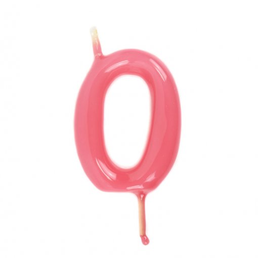 Vela Aniversário 6cm Rosa nº0