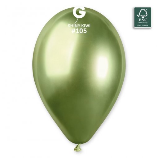 50 Balões latex 13'' (30cm) cor Shiny Kiwi Green #105 - GB120