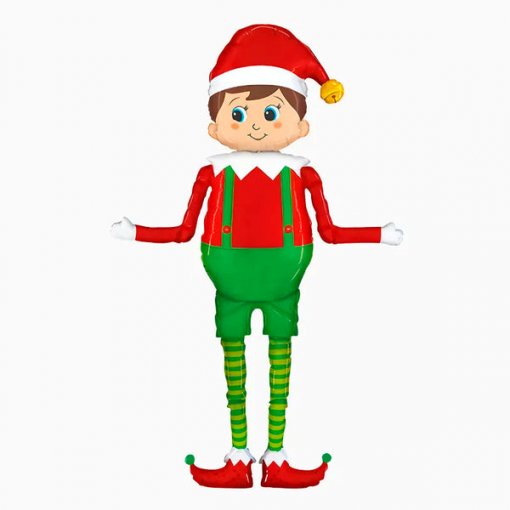 Balão Foil 164x152cm Elfo de Natal Gigante