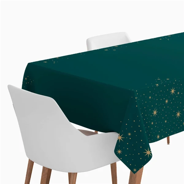 Rolo Toalha de Mesa Papel 1,20x5m Natal Verde e Dourado