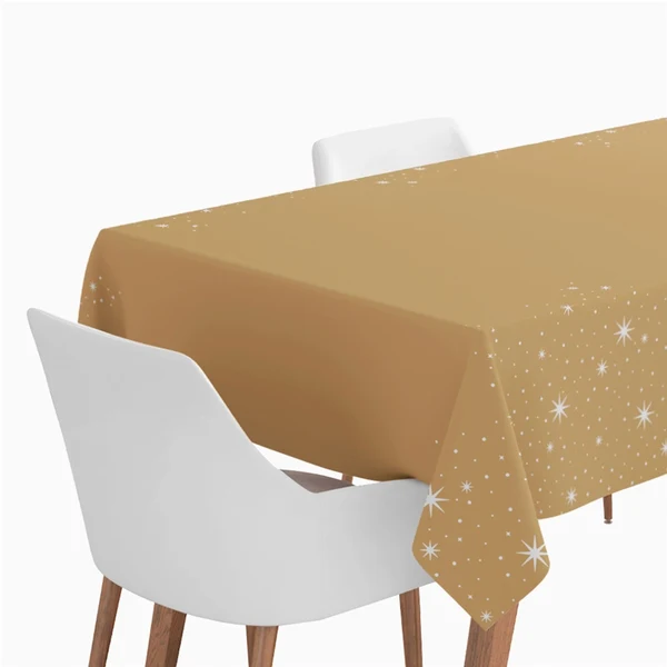 Rolo Toalha de Mesa Papel 1,20x5m Natal Dourado