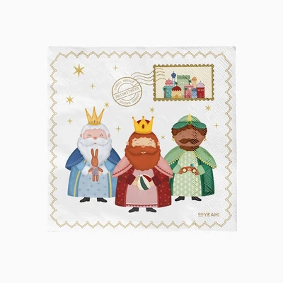 30 Guardanapos 33x33cm Petit Reis Magos