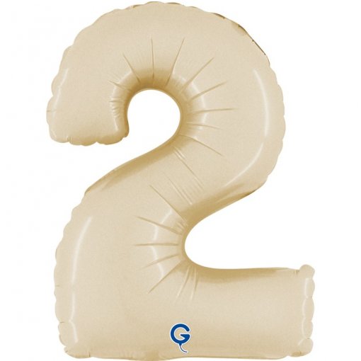 Balão Foil 14'' (35cm) Satin Cream nº2
