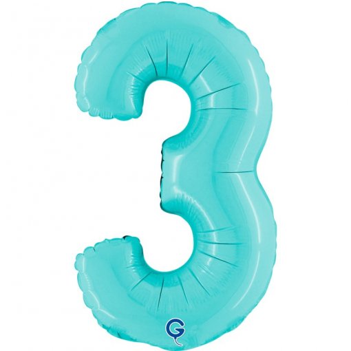 Balão Foil 14'' (35cm) Azul Pastel nº3