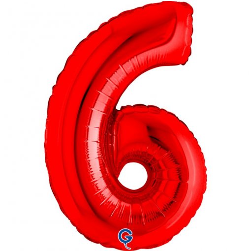 Balão Foil 14'' (35cm) Vermelho nº6