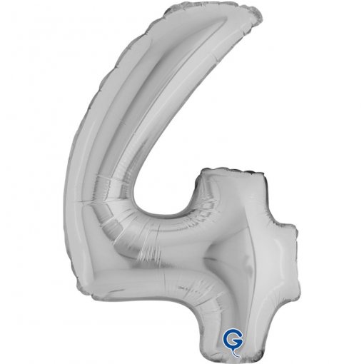 Balão Foil 14'' (35cm) Prateado nº4