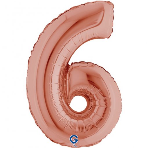 Balão Foil 14'' (35cm) Rose Gold nº6