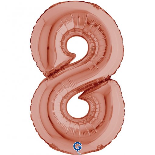 Balão Foil 14'' (35cm) Rose Gold nº8