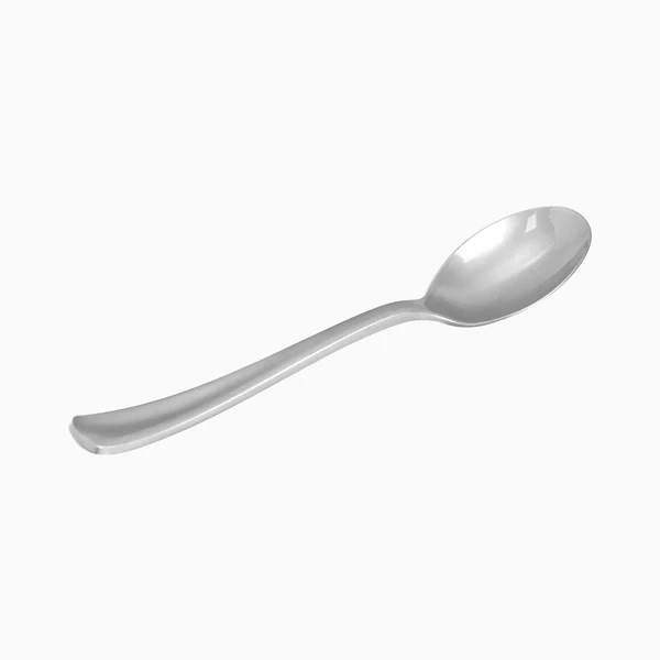 12 Colheres Plástico 17,5cm Prateado