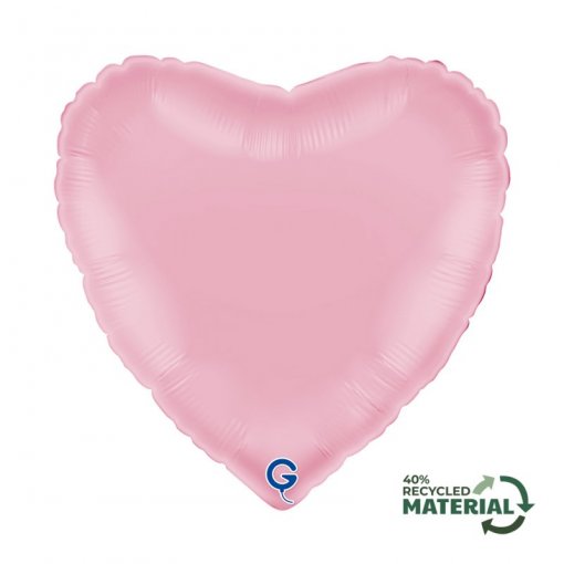 Balão Foil 18'' Coração Pastel Pink - Rosa Claro