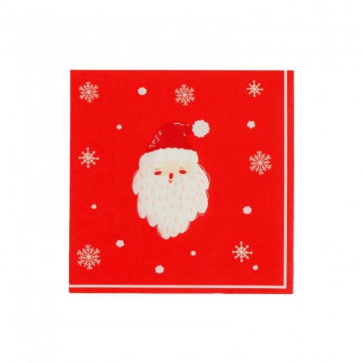 16 Guardanapos de Papel 33x33cm Christmas Vibes Pai Natal