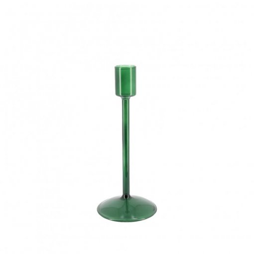 Castiçal 8,5x20cm Elegância Verde 