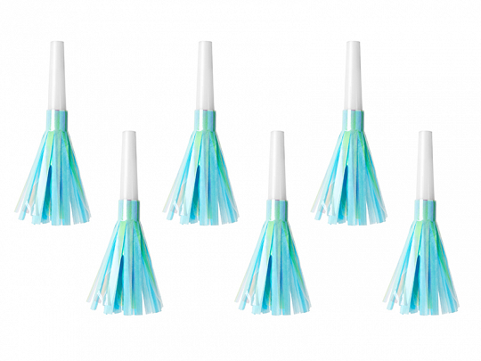 6 Cornetas Azul Claro