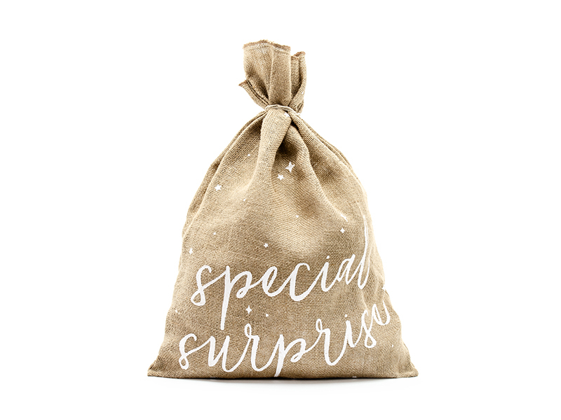 Saco de Juta 40x55cm 'Special Surprise'