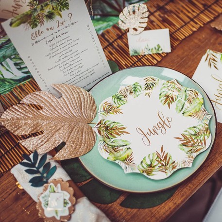 4 Folhas Tropicais (2 veludo)