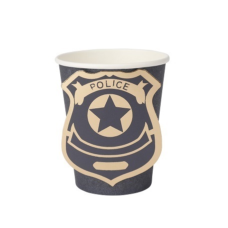 8 Copos 255ml Polícia