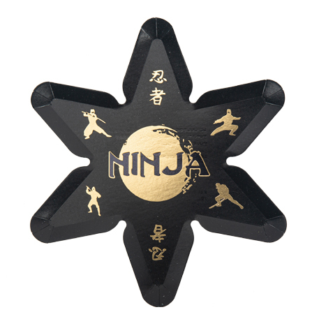 8 Pratos 23x21cm Ninja