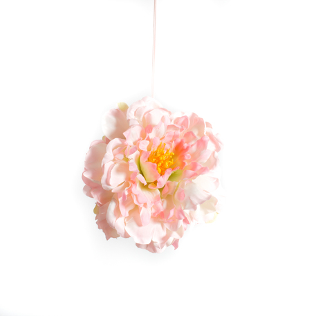 Decoração de Peónias 14cm Rosa
