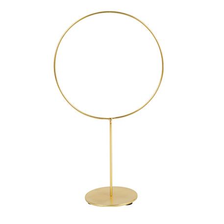 Círculo Metal Dourado 29,5x16,5cm