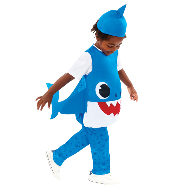 Fato Baby Shark Azul - Idade 3-4 Anos
