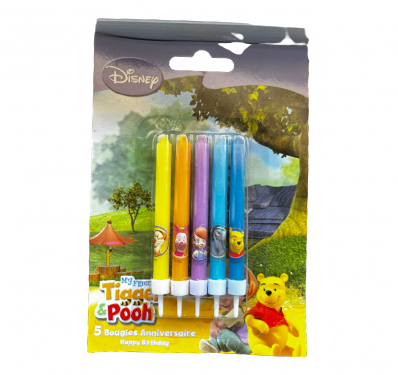 5 Velas de Aniversário Winnie The Pooh