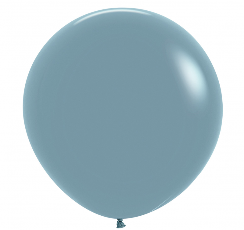 10 Balões latex R24 (60cm) - Pastel Dusk Blue - 140