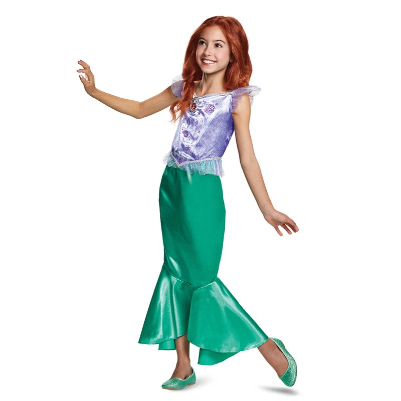 Fato Ariel (Princesas Disney) Classic Idade 3-4 Anos