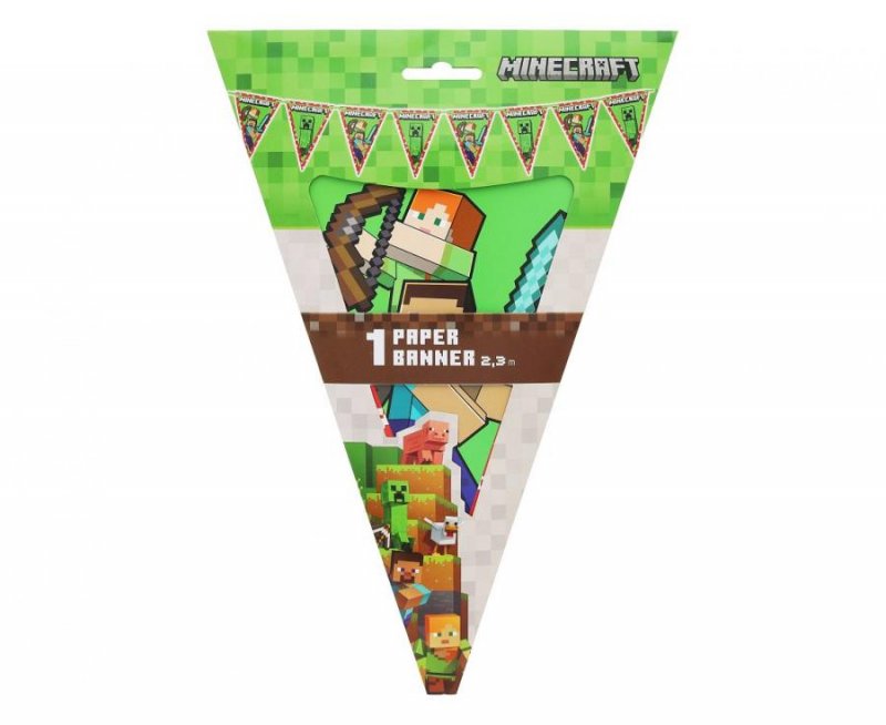Bandeira Triângulo 2,30m Minecraft