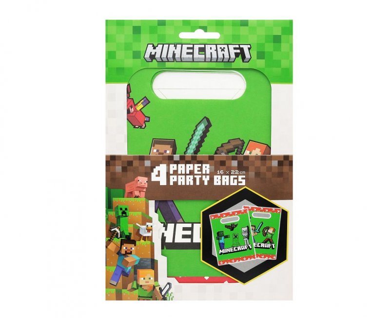 4 Sacos de oferta Papel Minecraft
